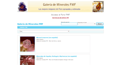 Desktop Screenshot of mineralogia.es
